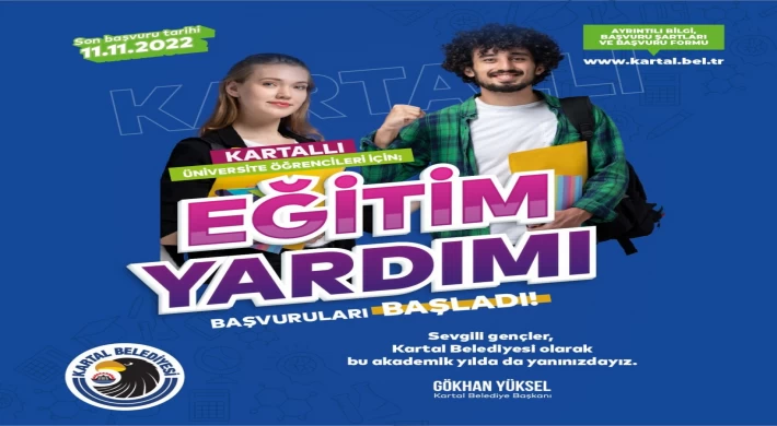 Kartal Belediyesi’nden Üniversite Öğrencilerine Eğitim Yardımı Başvuruları Başlıyor