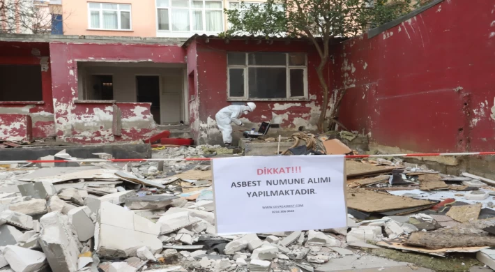 Kartal’da, Yıkım Kararı Alınan Yapılarda Asbest Denetimi