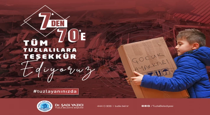 Tuzla Belediye Başkanı Dr. Şadi Yazıcı; “Bölgede yardım sürekli ihtiyaç”