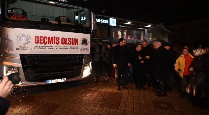 TUZLA DEPREM BÖLGELERİNE YARDIM ULAŞMASI İÇİN TEK YÜREK OLDU -GÖNÜL ELLERİ ÇARŞISI TONLARCA YARDIM MALZEMESİNİ DEPREM BÖLGELERİNE ULAŞTIRIYOR