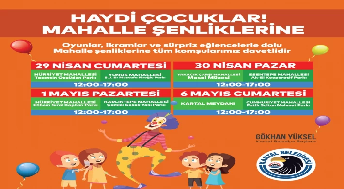 Kartallı Çocuklar Mahalle Şenliklerinde Buluşuyor