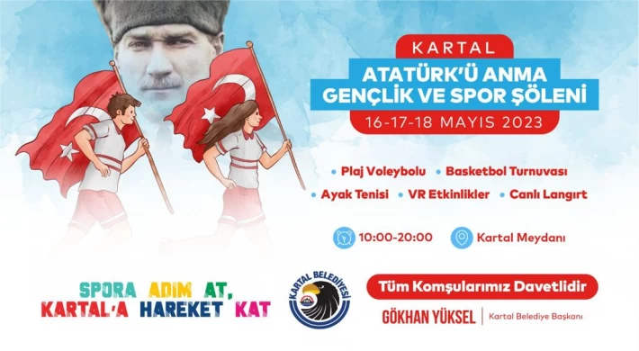 19 Mayıs’ın 104. Yılında Kartal’da Coşkulu Kutlama