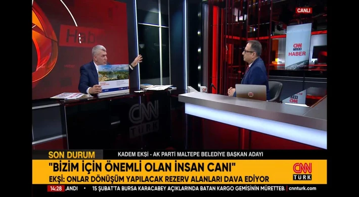 Kadem Başkan, CNN Türk canlı yayınında projelerin anlattı