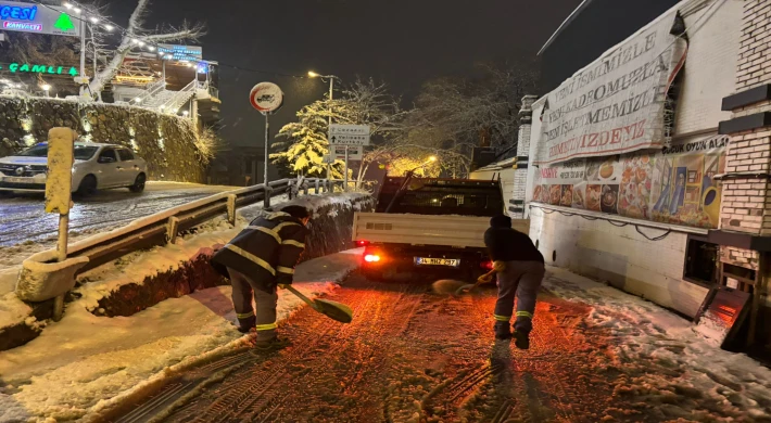 Kartal Belediyesi Kar Yağışına Karşı Teyakkuzda