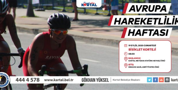  Avrupa Hareketlilik Haftası Kartal’da Bisiklet Korteji ile Kutlanacak 