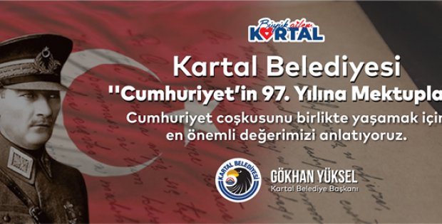  Kartal Belediyesi’nden “Cumhuriyet’in 97. Yılına Mektuplar” Etkinliği 