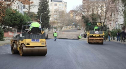 Petrol İş Mahallesi’nde 1250 Ton Asfalt Serimi Yapıldı