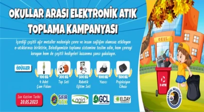 Kartal Belediyesi’nden Okullar Arası Elektronik Atık Toplama Kampanyası