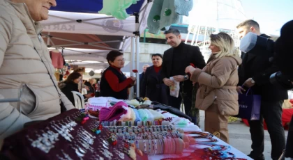 Başkan Yüksel, Kadın Emeği Pazarı’nda Üretici Kadınlarla Buluştu