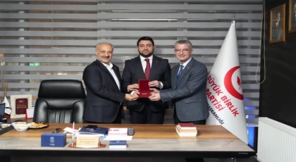 AK PARTİ CUMHUR İTTİFAKI BELEDİYE BAŞKAN ADAYI KARAKAYA’DAN BÜYÜK BİRLİK PARTİSİNE ZİYARET