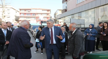 Kadem Başkan, esnafın derdini dinledi