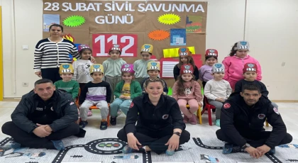 Kartal Belediyesi Kreş Öğrencilerine Sivil Savunma Günü’nde Afet Eğitimi