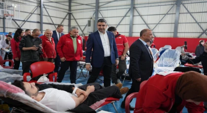 Başkan Gökhan Yüksel'den Kan Bağışına Destek