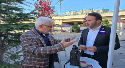 ANAHTAR PARTİ KARTAL’DAN 25 KASIM MESAJI: “MOR KURDELELERLE ŞİDDETE KARŞI SES VERDİK”