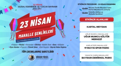 Kartal’da Milli Egemenlik Gururu ve Çocuk Bayramı Büyük Bir Coşkuyla Kutlanacak!
