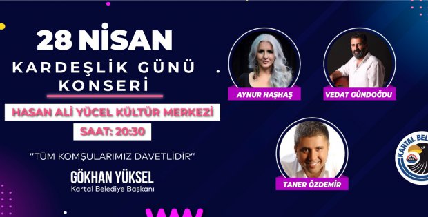 Kartal Belediyesi’nden Kardeşlik Günü’ne Özel Konser 