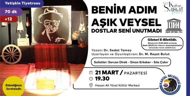 Ünlü Halk Ozanı Aşık Veysel Kartal’da Bir Dizi Etkinlikle Anılacak 